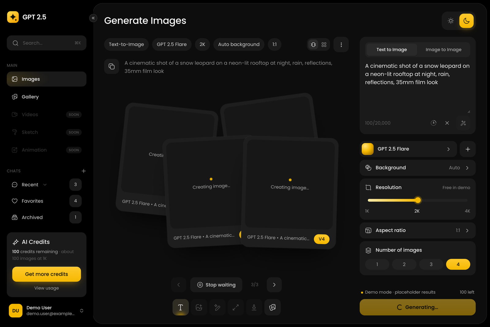 Images generating