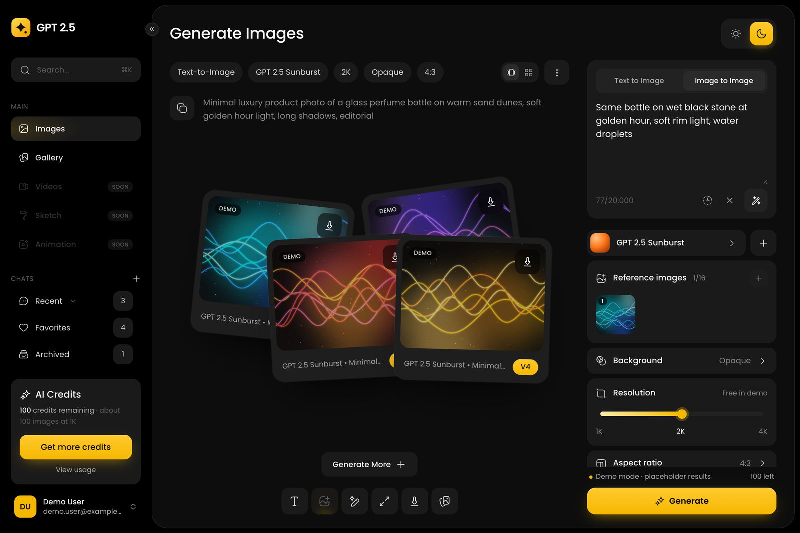 Image-to-image with reference images